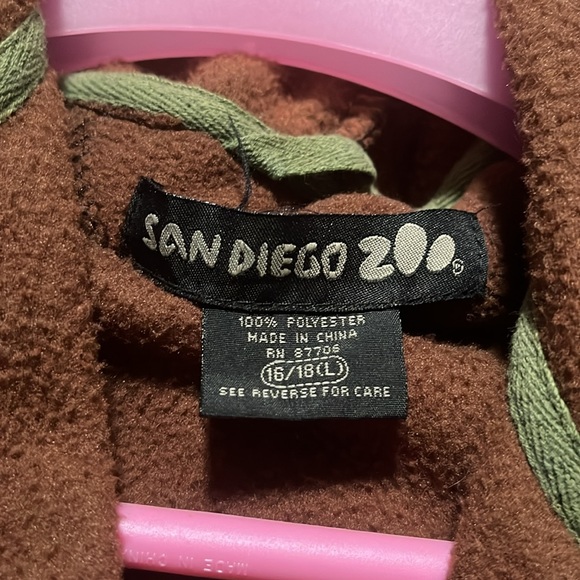 San Diego Zoo zipper up fleece women’s size large.  Worn a couple times. - Picture 2 of 2